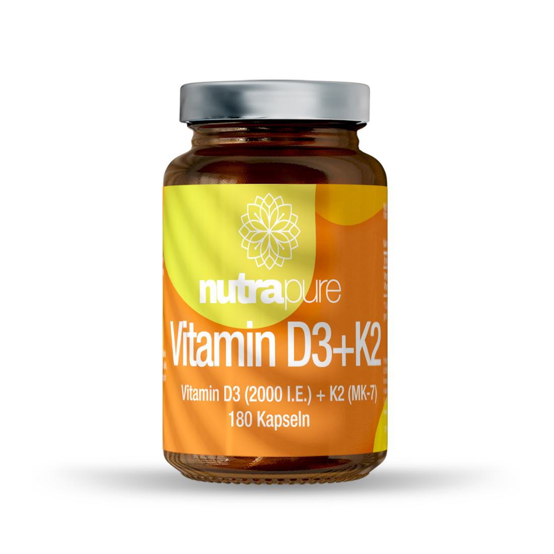 Nutrapure Vitamin D3+K2, 180 Kapseln