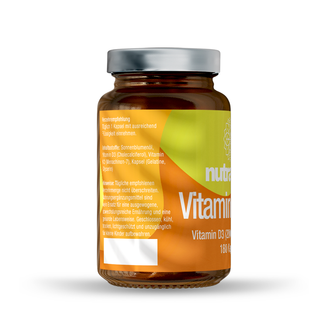 Nutrapure Vitamin D3+K2, 180 Kapseln