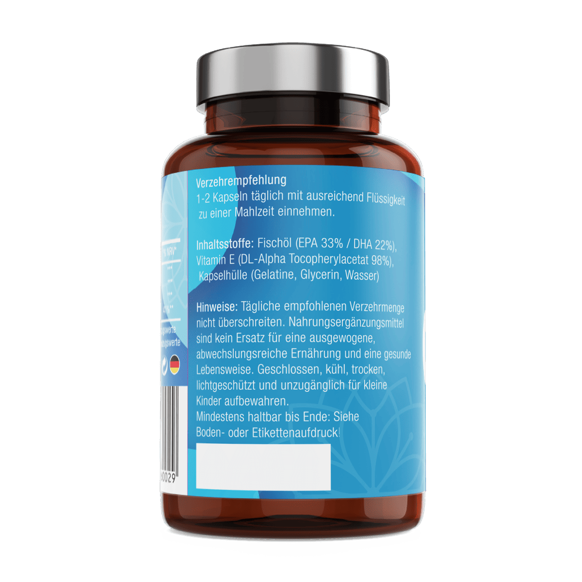 Omega 3 + Vitamin E, 60 Kapseln