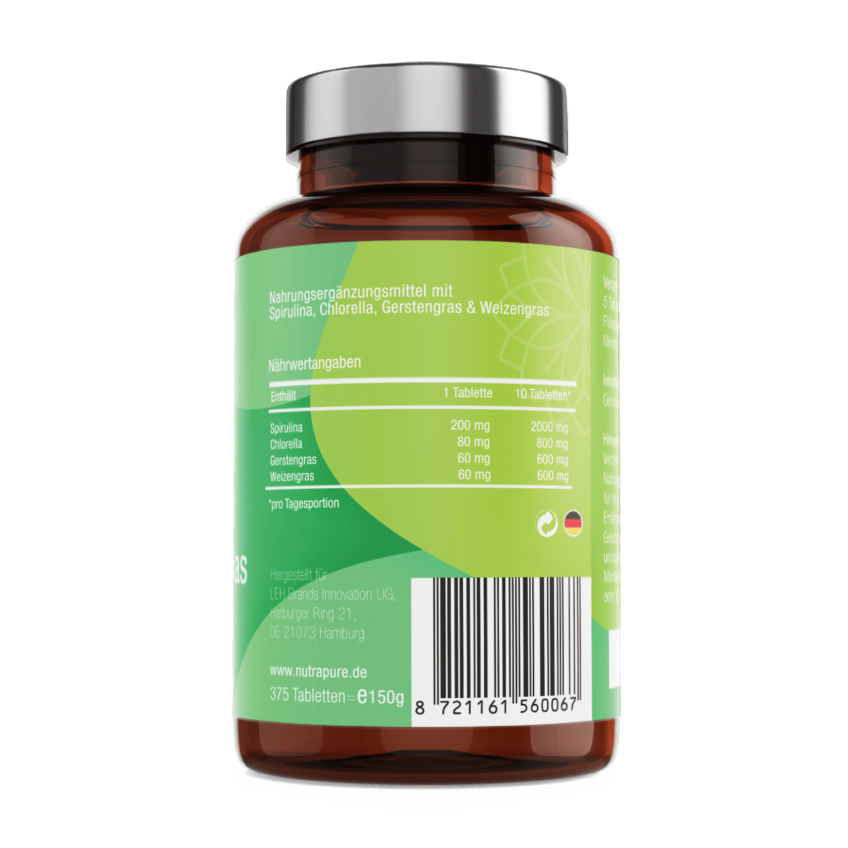 Bio Daily, 375 vegane Tabletten